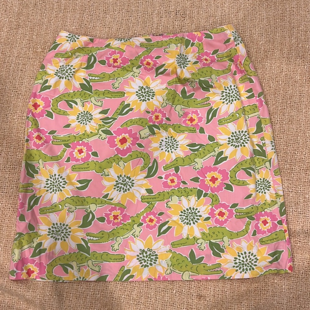 Vintage Lilly Pulitzer Alligator Skirt